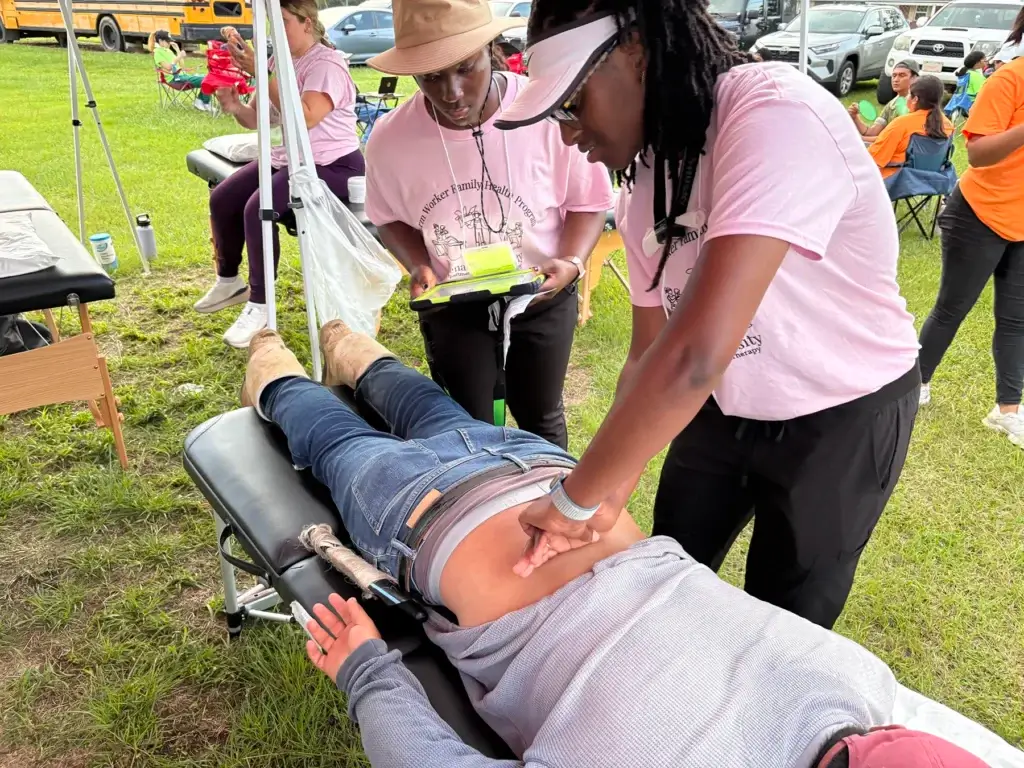 Brenau PT students work with migrant farm workers